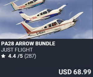 PA28 Arrow Bundle by Just Flight. USD $68.99