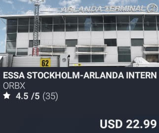 ESSA Stockholm-Arlanda International Airport by Orbx. USD $22.99