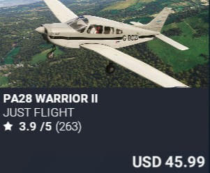 PA28 Warrior II by Just Flight. USD $45.99