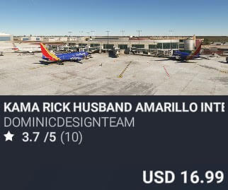 KAMA Rick Husband Amarillo International Airport by DOMINICDESIGNTEAM. USD $16.99