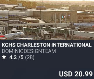 KCHS Charleston International Airport by DOMINICDESIGNTEAM. USD $20.99