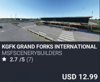 KGFK Grand Forks International Airport by msfscenerybuilders. USD $12.99