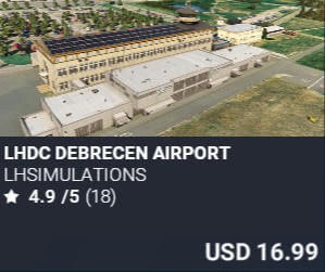 LHDC Debrecen Airport by LHSimulations. USD $16.99