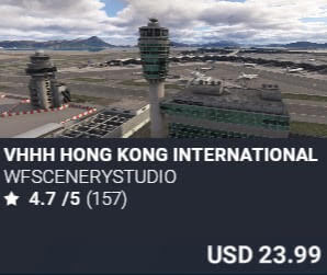 VHHH Hong Kong International Airport by WFSceneryStudio. USD $23.99