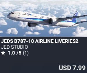 JEDS B787-10 Airline Liveries2 by JED Studio. USD $7.99