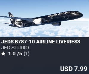 JEDS B787-10 Airline Liveries3 by JED Studio. USD $7.99