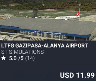 LTFG Gazipasa-Alanya Airport by ST Simulations. USD $11.99