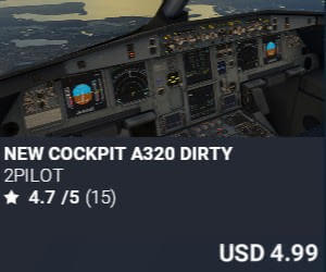NEW COCKPIT A320 DIRTY by 2PILOT. USD $4.99