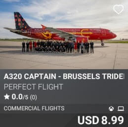 A320 Captain - Brussels Trident by Perfect Flight. USD $8.99