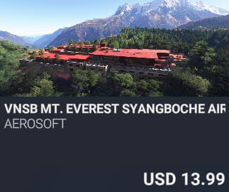 VNSB Mt. Everest Syangboche Airport by Aerosoft. USD $13.99