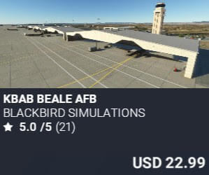 KBAB Beale AFB by Blackbird Simulations. USD $22.99