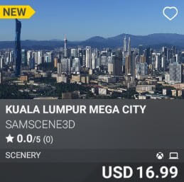 Kuala Lumpur Mega City by SamScene3D. USD $16.99