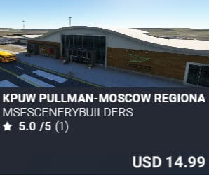 KPUW PULLMAN-MOSCOW REGIONAL AIRPORT by msfscenerybuilders. USD $14.99
