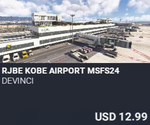 RJBE Kobe Airport MSFS24 by Devinci. USD $12.99