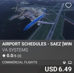 Airport Schedules - SAEZ [Winter 2025] by VA SYSTEMS. USD $6.49