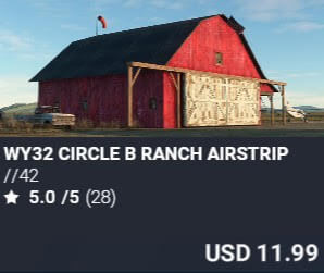 WY32 Circle B Ranch Airstrip by //42. USD $11.99