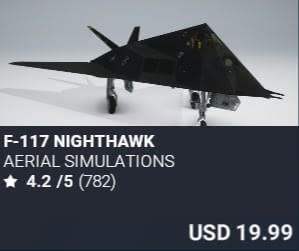 F-117 NightHawk by Aerial Simulations. USD $19.99