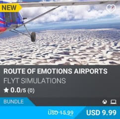 Route of Emotions Airports by FLYT Simulations. USD $9.99