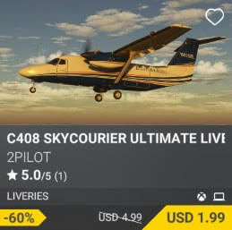 C408 SKYCOURIER ULTIMATE LIVERIES by 2PILOT. USD $4.99 (on sale for 1.99)