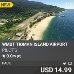 WMBT Tioman Island Airport by PILOT'S. USD $14.99