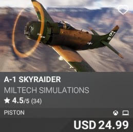 A-1 Skyraider by Miltech Simulations. USD $24.99