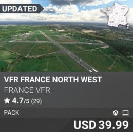 VFR France North West by France VFR. USD $39.99