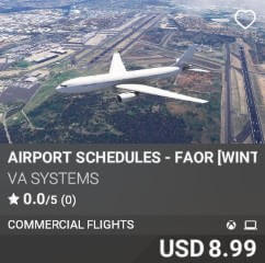 Airport Schedules - FAOR [Winter 2025] by VA SYSTEMS. USD $8.99