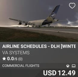 Airline Schedules - DLH [Winter 2025] by VA SYSTEMS. USD $12.49