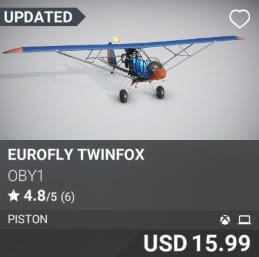 Eurofly Twinfox by OBY1. USD $15.99