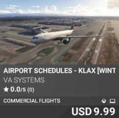 Airport Schedules - KLAX [Winter 2025] by VA SYSTEMS. USD $9.99