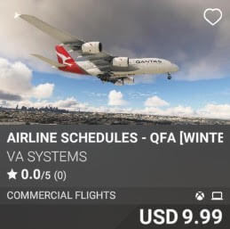Airline Schedules - QFA [Winter 2025] by VA SYSTEMS. USD $9.99