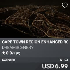Cape Town Region Enhanced Road Lights by Dreamscenery. USD $6.99