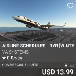Airline Schedules - RYR [Winter 2025] by VA SYSTEMS. USD $13.99