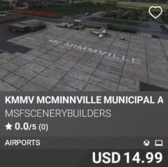 KMMV McMinnville Municipal Airport by msfscenerybuilders. USD $14.99