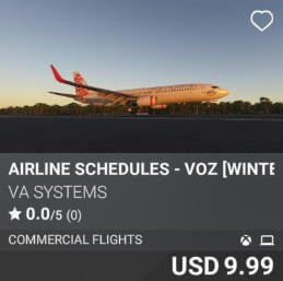 Airline Schedules - VOZ [Winter 2025] by VA SYSTEMS. USD $9.99