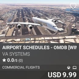 Airport Schedules - OMDB [Winter 2025] by VA SYSTEMS. USD $9.99