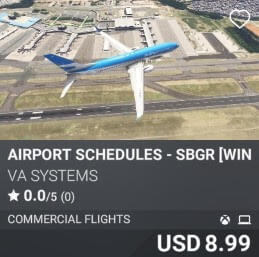 Airport Schedules - SBGR [Winter 2025] by VA SYSTEMS. USD $8.99