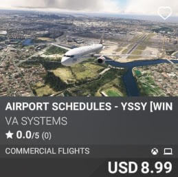 Airport Schedules - YSSY [Winter 2025] by VA SYSTEMS. USD $8.99