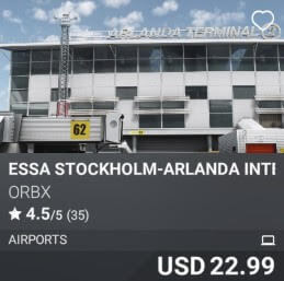 ESSA Stockholm-Arlanda International Airport by Orbx. USD $22.99