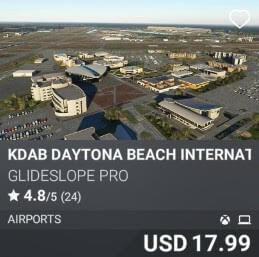 KDAB Daytona Beach International Airport by Glideslope Pro. USD $17.99