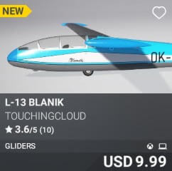 L-13 Blanik by TouchingCloud. USD $9.99