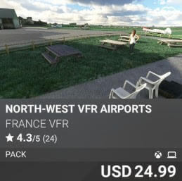 North-West VFR Airports by France VFR. USD $24.99