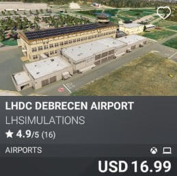 LHDC Debrecen Airport by LHSimulations. USD $16.99