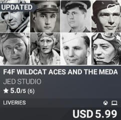 F4F WILDCAT ACES AND THE MEDAL OF HONOR 4K by JED Studio. USD $5.99