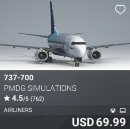 737-700 by PMDG Simulations. USD $69.99