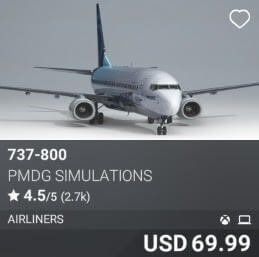 737-800 by PMDG Simulations. USD $69.99