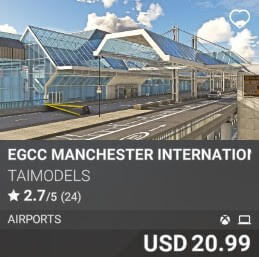 EGCC Manchester International Airport by TAIMODELS. USD $20.99