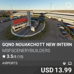 GQNO Nouakchott New International Airport by msfscenerybuilders. USD $13.99