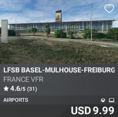 LFSB Basel-Mulhouse-Freiburg EuroAirport by France VFR. USD $9.99