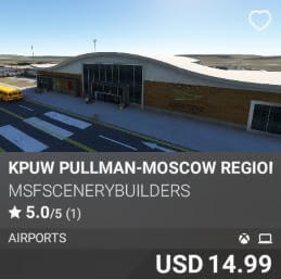 KPUW PULLMAN-MOSCOW REGIONAL AIRPORT by msfscenerybuilders. USD $14.99